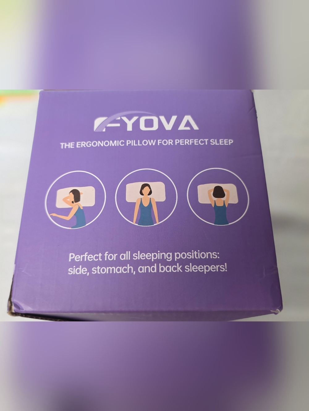 F-YOVA Memory Foam Contour Pillow - Ergonomic Support NEW IN BOX - Picture 2 of 13